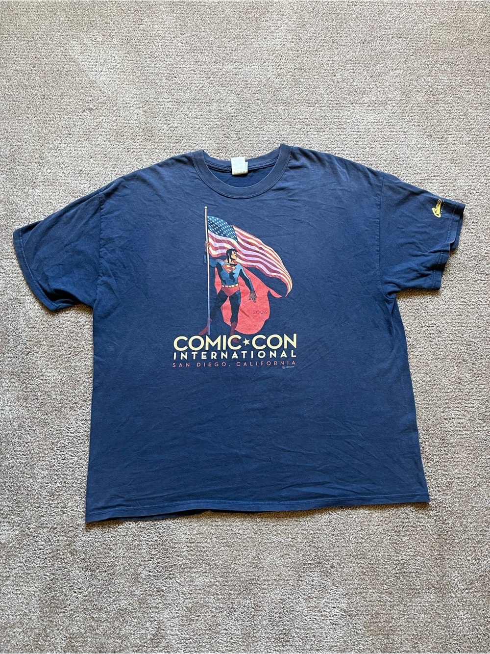 VTG ‘06 Comic-Con Superman Faded Blue Tee